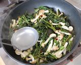 空芯菜としめじの納豆パスタ作り方14写真