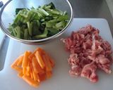 豚肉と小松菜の✿中華風塩炒め作り方2写真