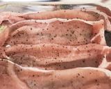 薄切り豚ロースのピカタinクリームチーズ作り方1写真