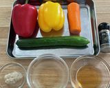 夏野菜のカラフルピクルス(砂糖不使用)作り方1写真