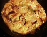 親子丼★絹さやに椎茸も入れといたヨ♪作り方5写真