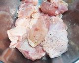 簡単☆鶏肉と空芯菜のガーリック炒め作り方1写真
