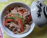 お野菜もたっぷり!生姜焼き丼♪作り方5写真