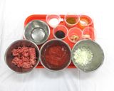 米粉キーマカレーと米粉ナン プレート作り方1写真