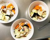 肉無豆腐茄子椎茸生姜あん炒味八宝菜風作り方9写真