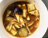 肉無豆腐茄子椎茸生姜あん炒味八宝菜風作り方15写真