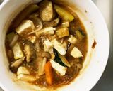 肉無豆腐茄子椎茸生姜あん炒味八宝菜風作り方18写真