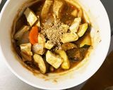 肉無豆腐茄子椎茸生姜あん炒味八宝菜風作り方19写真