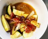 根菜茄子シーフード風味トマト温野菜サラダ作り方16写真