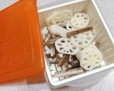 ごぼうと蓮根の甘酢漬、らっきょう残り液で作り方3写真