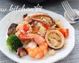 白だしで☆和風海鮮パエリア作り方5写真