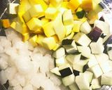 ヴィーガン系 大根と夏野菜の豆乳グラタン作り方1写真