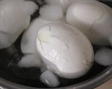 冷蔵庫から出したての卵で作る♪和風の煮卵作り方5写真