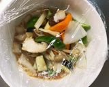 レンジ肉無豆腐梅肉照り焼き味野菜炒め作り方13写真