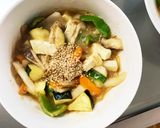 レンジ肉無豆腐梅肉照り焼き味野菜炒め作り方18写真
