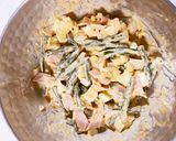 三度豆とハムと玉子のサラダ作り方10写真
