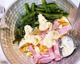 三度豆とハムと玉子のサラダ作り方9写真