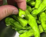 ししとうの生姜甘辛コーラシロップ炒め作り方1写真