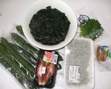 茗荷きゅうりワカメ三杯酢♪簡単漢方薬膳作り方1写真