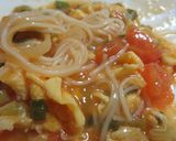 番茄鸡蛋素面（トマト卵炒めそうめん）作り方20写真