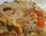 番茄鸡蛋素面（トマト卵炒めそうめん）作り方20写真