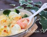 海老とゆで卵の豆乳チーズ焼き作り方6写真