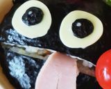 キャラ弁☆まっくろベロすけ登場☆作り方3写真