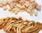 高菜と竹の子油揚げのパスタ作り方1写真