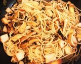 高菜と竹の子油揚げのパスタ作り方4写真