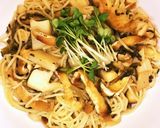 高菜と竹の子油揚げのパスタ作り方5写真