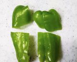 ピーマンとハムと玉ねぎの炒めもの作り方1写真