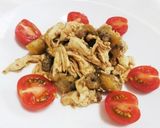 焼きナスと茹で鶏の味噌中華サラダ！作り方8写真