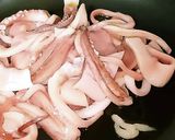 イカの一夜干しとじゃがいも味噌炒め作り方3写真