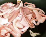 イカの一夜干しとじゃがいも味噌炒め作り方3写真
