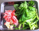 豚肉と小松菜のザーサイ炒め作り方1写真