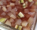 白桃缶、青いパパイヤのコンポート寒天寄せ作り方6写真
