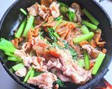豚肉と小松菜のザーサイ炒め作り方6写真