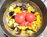 鶏もも肉とナスとパプリカのトマト煮作り方4写真