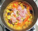鶏もも肉とナスとパプリカのトマト煮作り方6写真