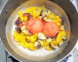 鶏もも肉とナスとパプリカのトマト煮作り方5写真