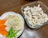 鶏ささみとヘルシー野菜の焼き春巻き作り方4写真