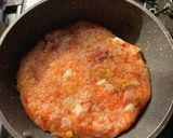 オムライス用のライスの残りのライスピザ作り方2写真