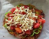 オムライス用のライスの残りのライスピザ作り方4写真