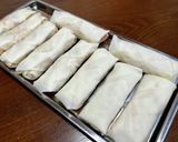 鶏ささみとヘルシー野菜の焼き春巻き作り方9写真