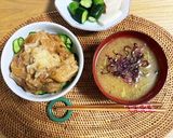 板麩と玉葱の豚丼風作り方7写真