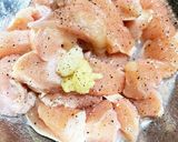 黒すりごま入り♪黒チリマヨ鶏ムネ唐揚げ♪作り方2写真
