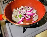 さっぱり豚角切りと蒟蒻パプリカの黒酢炒め作り方5写真