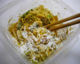 簡単！お好み焼き　サラダリメイク作り方1写真