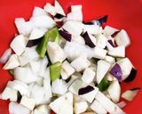 ポテトソースがけ野菜たっぷり焼きカレー作り方1写真