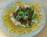 プレス焼きそばの豚キャベツがけ作り方8写真